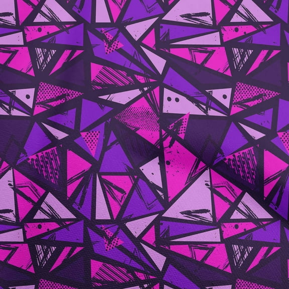 oneOone Cotton Cambric Violet Fabric Abstracts Quilting Supplies Print Sewing Fabric By The Yard 56 Inch Wide