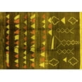 thumbnail image 1 of Ahgly Company Machine Washable Indoor Rectangle Solid Yellow Modern Area Rugs, 5' x 8', 1 of 4