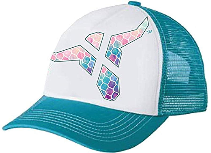 Watercolor Bull Mesh Back Trucker Cap 