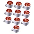 thumbnail image 4 of kusrkot 2x10x Dollhouse Coffee Latte Toys Life Scene Model Decoration Mini Kitchen Toy Leaves Pattern, 4 of 9