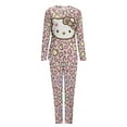 thumbnail image 6 of Hello Kitty Women's Pajama Sets Long Sleeve Pajamas Top And Pants Sleepwear Nightwear Soft Pjs Lounge Sets, 6 of 8
