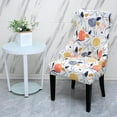 thumbnail image 3 of Elastic Printing Armchair Cover for Dining Room Banquet Home Machine Washable , Flower, 3 of 8