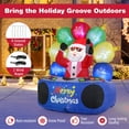 thumbnail image 6 of Gymax 6Ft Inflatable DJ Santa Blow up Christmas Party Santa Claus Decoration w/ Rotating Music Light, 6 of 6