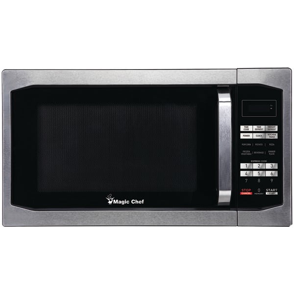 Magic Chef 1.6 Cubicft Countertop Microwave (Stainless Steel