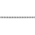 thumbnail image 3 of Real 14kt White Gold 3.5mm Diamond Cut Rope with Lobster Clasp Chain; 22 inch; for Adults and Teens; for Women and Men, 3 of 5