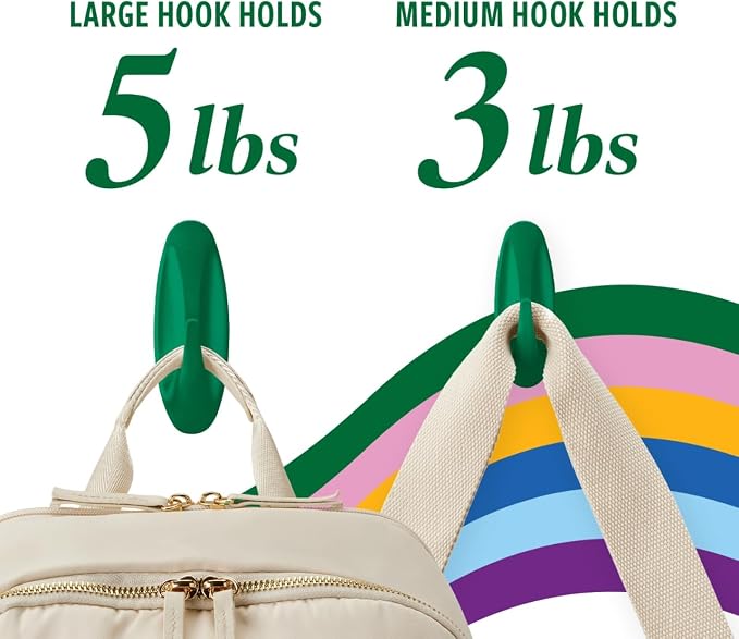 Command Mixed Designer Hook Pack, Watermelon, 10 Hooks, 16 Strips