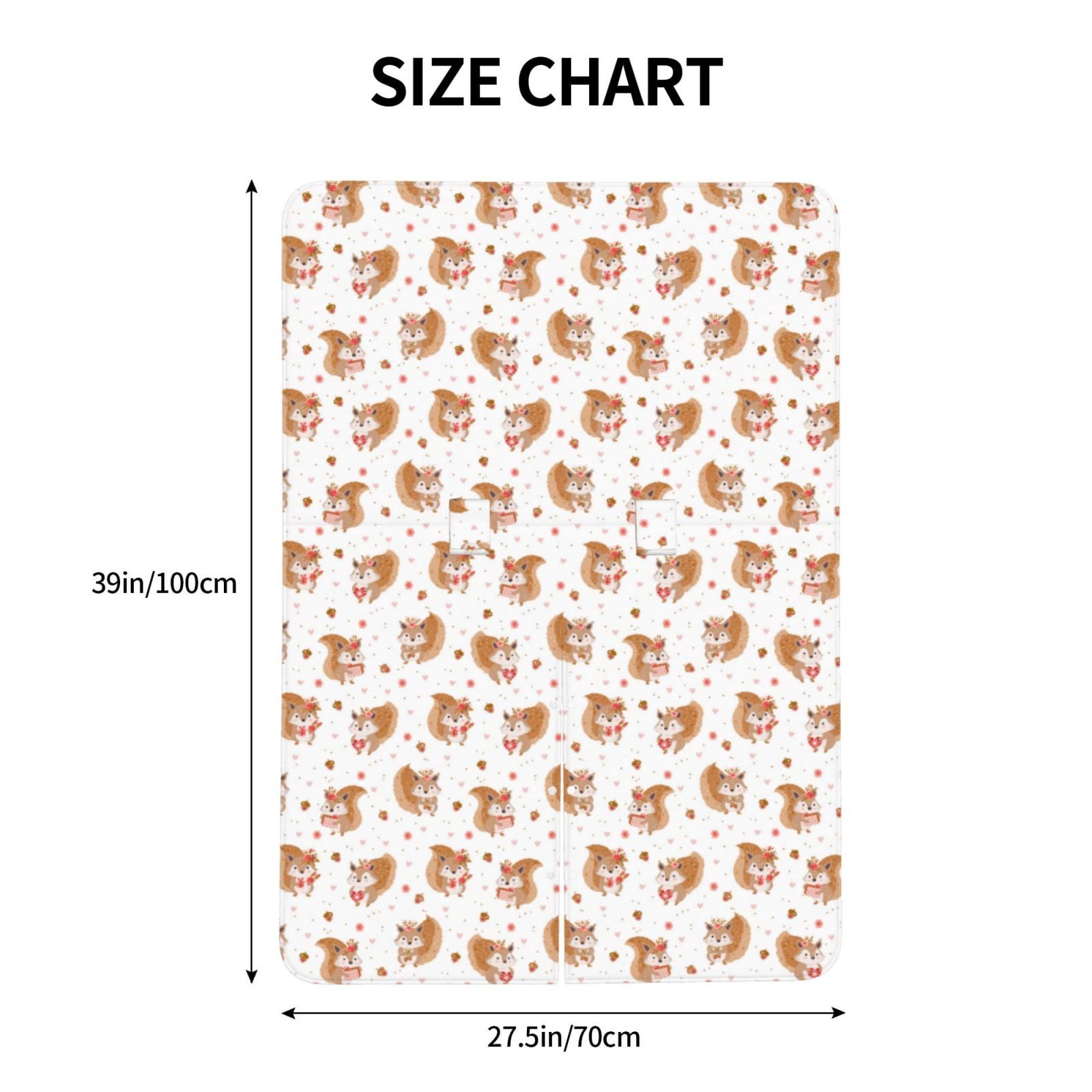 Naloa Squirrel And Rose Baby Car Seat Cover, Breathable Baby Carrier Cover, Multiuse Baby Carrier Cover & Nursing Breastfeeding Cover
