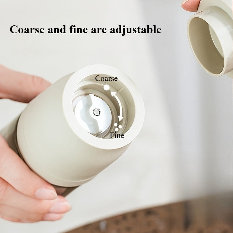 Portable Hand Grinder for Sea Salt, Pepper, and Other Spices | Adjustable Grinding Fineness, Material, Ideal for Home Kitchen and Outdoor Use