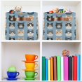 thumbnail image 6 of Yayeee Canvas Storage Basket with Handles for Shelves Fabric Bins Closet Organizer, Cartoon Cute Cat, 6 of 8