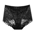 thumbnail image 2 of Fesfesfes Panties For Women Solid Color High Waisted Mesh Breathable And Lace Hollow Underwear Panties, 2 of 4