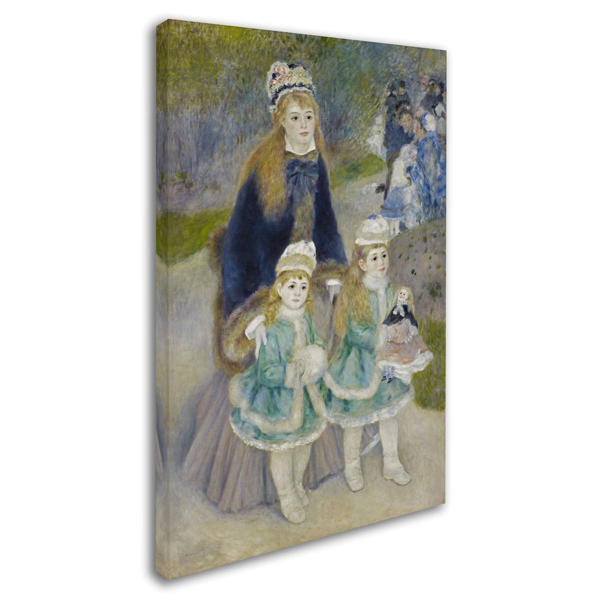 Trademark Fine Art 'Mother And Children' Canvas Art by Renoir