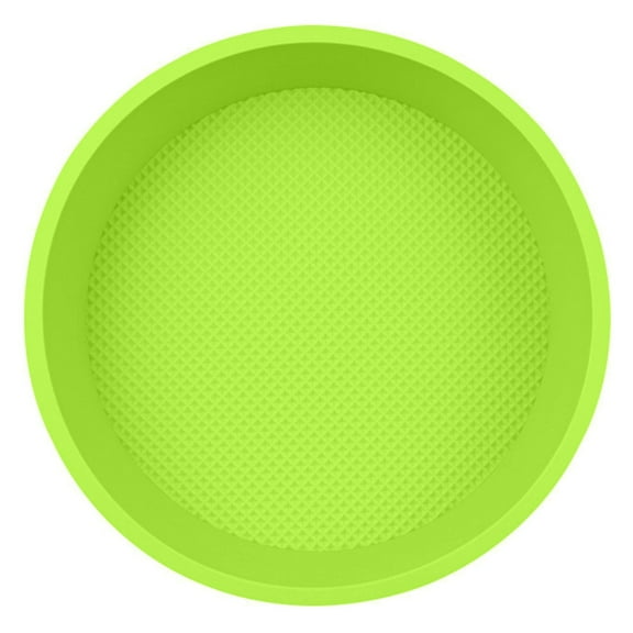 Oimcto Green Round Silicone Cake Pan,Round Silicone Cake Baking Tray Reusable Non Sticky Cheese Cake Pan Protector Diy Baking Accessories Dessert Cake Cake Kitchen