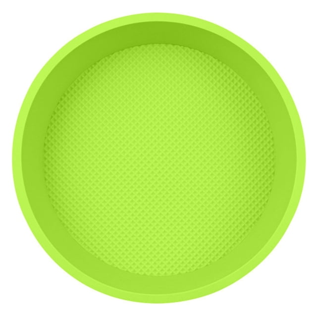 BINGLI Round Silicone Cake Pan Molds Silicone Cake Baking Tray Reusable Non-sticky Cheese Cake Pan Protector DIY Baking Accessories Cake Pastry Cake Mold (9.8 Inch)