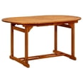 thumbnail image 4 of Bowery Hill Solid Acacia Wood/PE Rattan Standard Durable Dining Set in Gray, 4 of 12