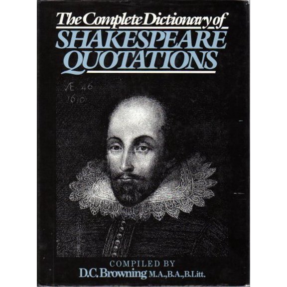 Pre-Owned The Complete Dictionary of Shakespeare Quotations (Hardcover) 1850790140 9781850790143
