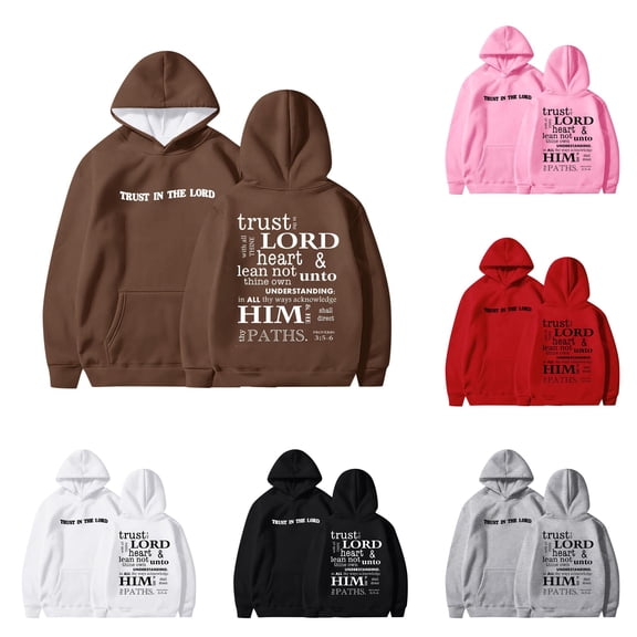 WhouRiu Boys Girls Letter Graphic Hoodie Kids Unisex Long Sleeve Hooded Pullover With Pockets Autumn Winter Cozy Everyday Sweatshirts,3-4 Years