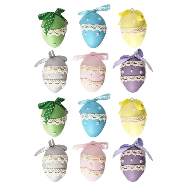 12x Huevos de Pascua creativos Cinta decorativa multicolor para el de Navidad Suministros para Valentín