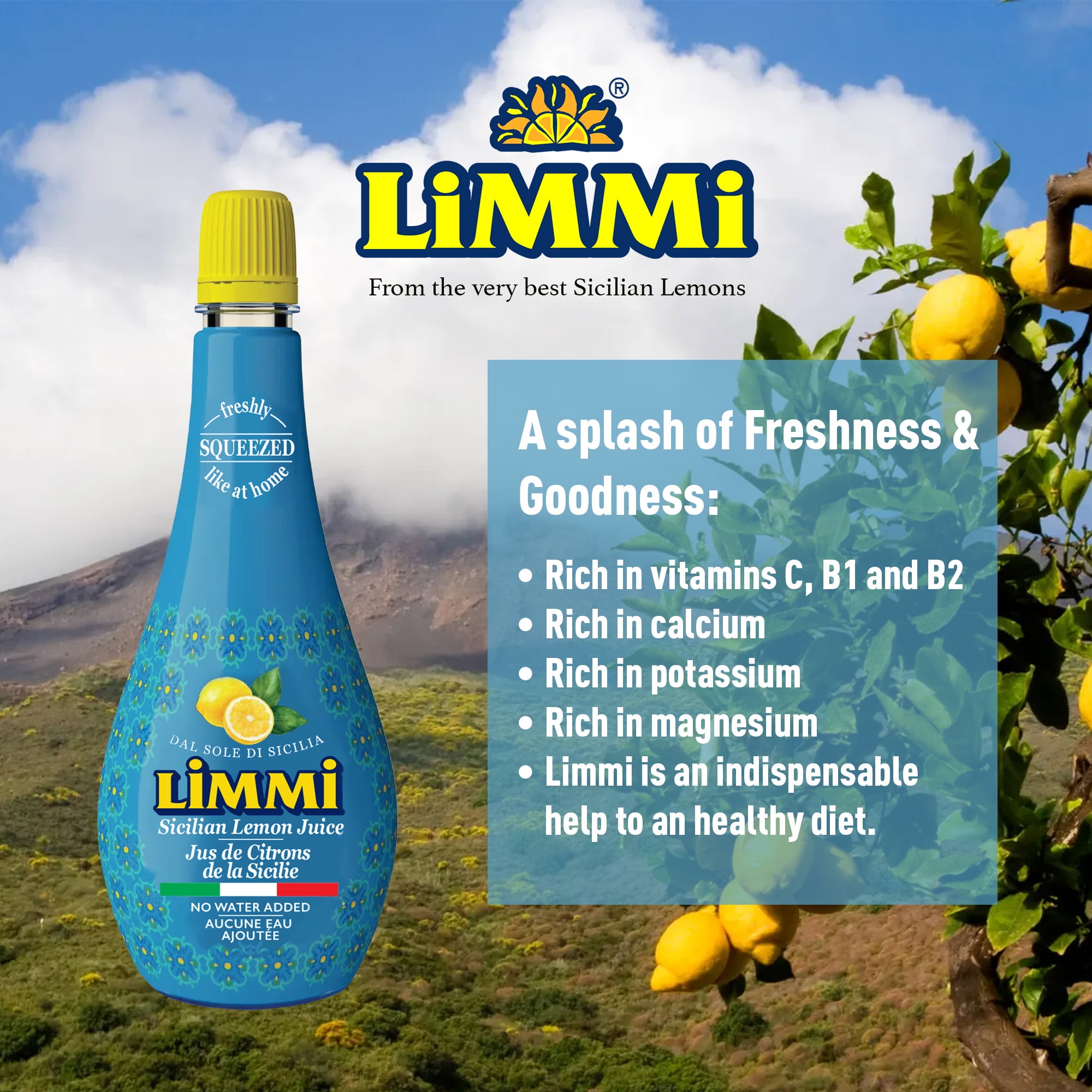 Jus de Citron LIMMI MOLISANA IMPORTS LIMMI JUS DE CITRON