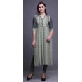 thumbnail image 2 of Bimba Rayon Printed StraightÂ&nbsp;Long KurtisÂ&nbsp;For Women Panel Kurta Summer Tunic, 2 of 6