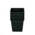 thumbnail image 4 of CoSoTower 5" Square Nursery Plant Pot - Garden Plastic Pots with Drainage (5-Pack), 4 of 7