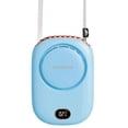 thumbnail image 1 of AOCOOLFAN Ventilador portátil para el cuello, mini pequeño ventilador personal de mano, recargable por USB, 3 velocidades, para niñas, niños, mujeres, pestañas, viajes, hogar, oficina, al aire libre, 1 of 5