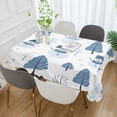 thumbnail image 2 of Yayeee Tablecloths 54" x 54" Rectangle Wrinkle Resistant Party Table Cover, White Snowman, 2 of 8