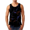 thumbnail image 2 of Débardeurs Imprimés 3D pour Hommes Légers de Gym Sans Manches Col Rond T-Shirt d'Entraînement Design Original, 2 of 5