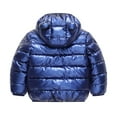 thumbnail image 5 of Otqutp Toddler Classic Coat Winter Windproof Luminous Rabbit Pattern Bear Ears Hooded Coat Jacket Children's Warm Down Jacket with Pocket(Blue,18-24 Months), 5 of 5