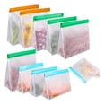 thumbnail image 1 of Tumotour Three Dimensional Food Storage Bag Refrigerator Food Refrigeration Plastic Bag Snacks Sorting Storage Transparent Bag, 1 of 7