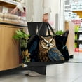 thumbnail image 6 of Owl Large Capacity Reusable Foldable Oxford Cloth Grocery Baskets - Multipurpose Storage Basket and Decorative Box, 6 of 7