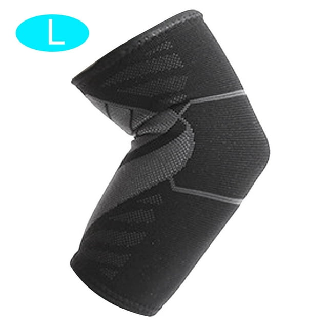 Unisex Nylon Knitting Elbow Guard Support Forcing Breathable Elastic Fitness Protective GearL