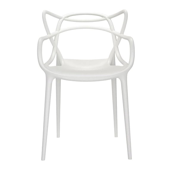 Aron Living Monte 18" Mid-Century Plastic Dining Chair in Clear