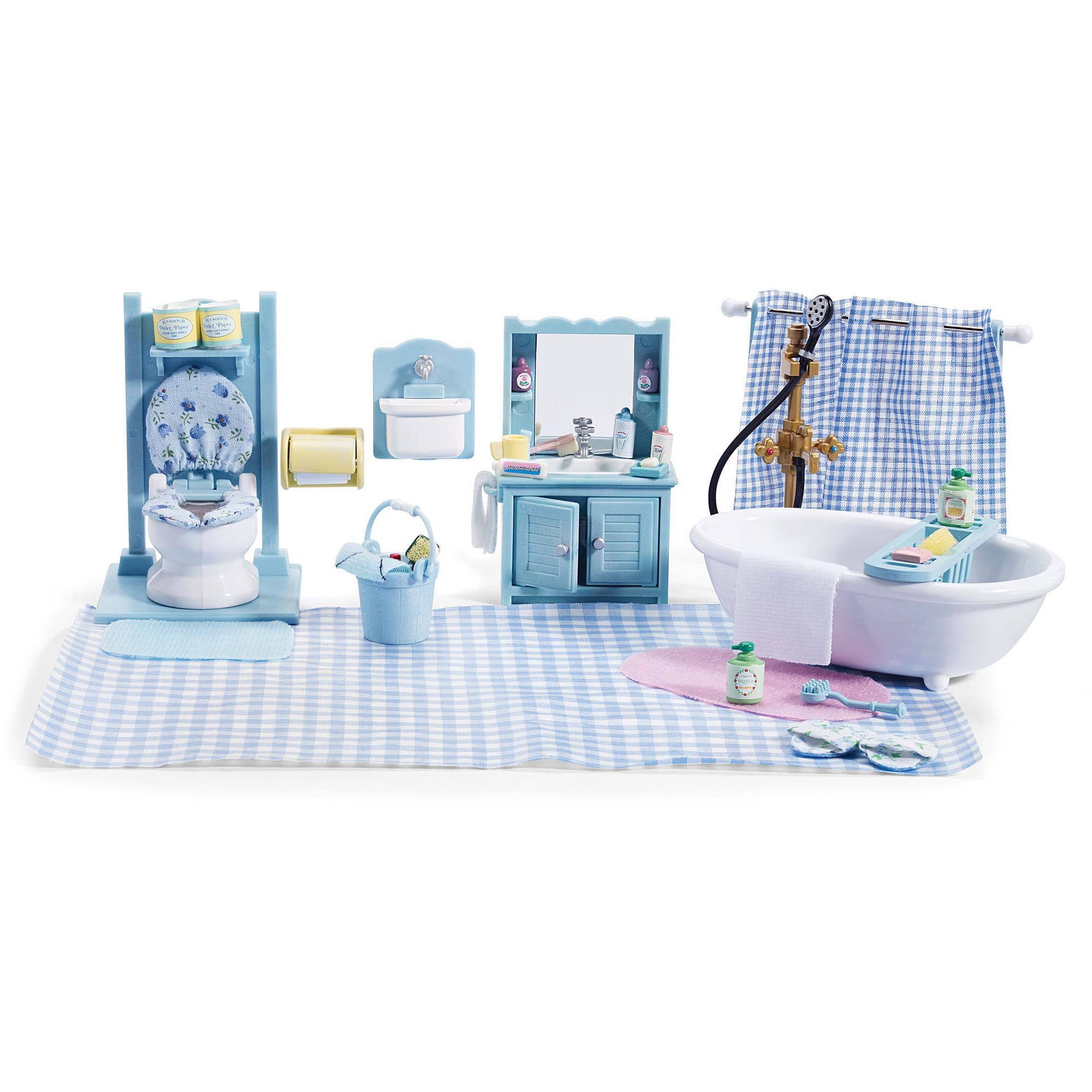 International Playthings Calico Critters Master Bathroom Set - Walmart.com - Walmart.com