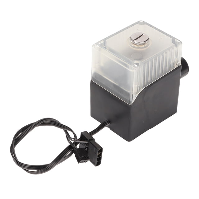 Bomba de Enfriamiento de la Computera de Enfriamiento Ultra Silencio G1/4 HILO 12V 4PIN Conector 450L/H Temperatura Pantalla de Agua Transparente CPU Bomba de Agua