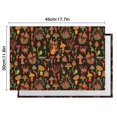 thumbnail image 5 of Colorful Mushroom Plant Brown Pattern Summer Placemats Table Placemats Set Of 6-Linen Kitchen Washable Placemats Table Mats 11.8"x17.7" Non-Slip Heat Resistant, 5 of 5