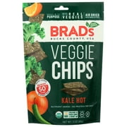 (12 pack) (12 Pack) Brad'S Plant-Based Kale Hot Veggie Chips, 3 Oz.