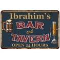 thumbnail image 1 of Ibrahim's Green Bar & Tavern Rustic Sign 12 x 18 Matte Finish Metal 112180047836, 1 of 1