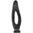 thumbnail image 6 of 15" x 50" Black Aluminum Metal Teardrop Abstract Sculpture with Black Base, by DecMode, 6 of 7