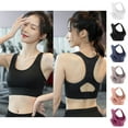thumbnail image 4 of Xfvqtps Sports Bra for Women Racerback Back Buckle Padded Breathable High Impact Yoga Athletic Exercise Bras Pink, 4 of 4