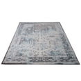 thumbnail image 3 of Ladole Rugs Pasific Cream Brown Blue Bordered Design Vintage Style Durable Indoor Runner Rug Carpet, 3x5 (2'7" x 4'11", 80cm x 150cm), 3 of 6