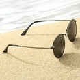 thumbnail image 5 of Azorb Classic Round Eyeglasses Metal Clear Lens Glasses Gold Frame Unisex Anti-blue Light Glasses, 5 of 5