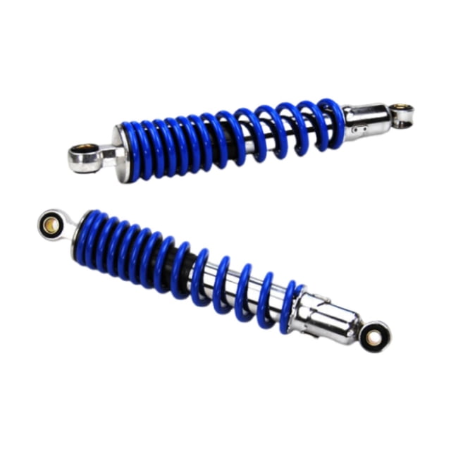 2 amortiguadores traseros para motocicleta, amortiguadores de suspensión trasera, amortiguadores de Metal para motocross, amortiguación de amortiguado Azul