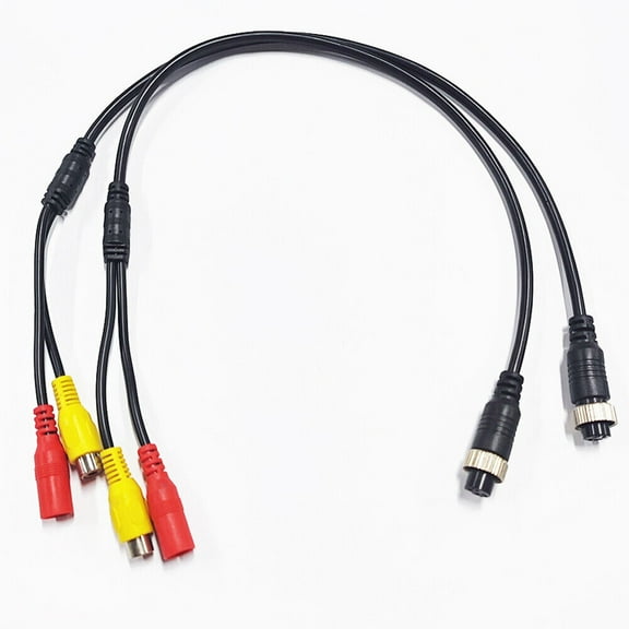 2/4Pcs 4 Pin FeMale to RCA Adapter Cable Converter for Car Backup Camera Video