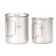 thumbnail image 1 of Copa de titanio Taza de titanio ultraligera TOMSHOO, portátil para exteriores, 2 uds, juego de tazas Tomshoo Copa de titanio, 1 of 7