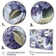 thumbnail image 3 of Designart "Purple grey Lilies Bloom Fragrant IV" Floral Metal Wall Decor Set, 3 of 5