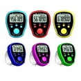 thumbnail image 4 of Thinsont Mini Stitch Marker Row Fingertip Counter with LED Light LCD Electronic Digital Display Tally Timing for Golf Knitting Weave Yellow 4.5*3.5*1.2cm, 4 of 8