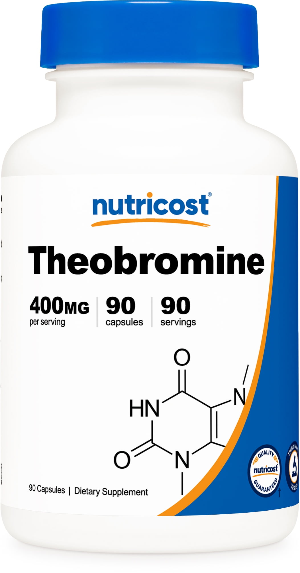 Nutricost Theobromine Capsules 400mg (90 Capsules) GlutenFree Supplement Nutricost Theobromine Capsules 400mg (90 Capsules) GlutenFree Supplement
