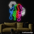 thumbnail image 3 of Craftnamesign Cloud Dripping Neon Sign for Living Room Bedroom Wall Art, 3 of 5