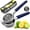 Navy Blue, variant on Zulay Kitchen Stainless Steel Lemon Squeezer Manual Citrus Press Juicer and Lime Squeezer - Red