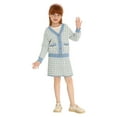 thumbnail image 3 of LittleSpring Size 7-8 Girl's Suit Cozy Knit Blue Cardigan Skirt Two Piece Set, 3 of 7